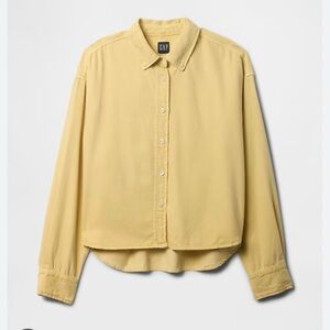Gap Ultra Soft Denim Crop Big Shirt!